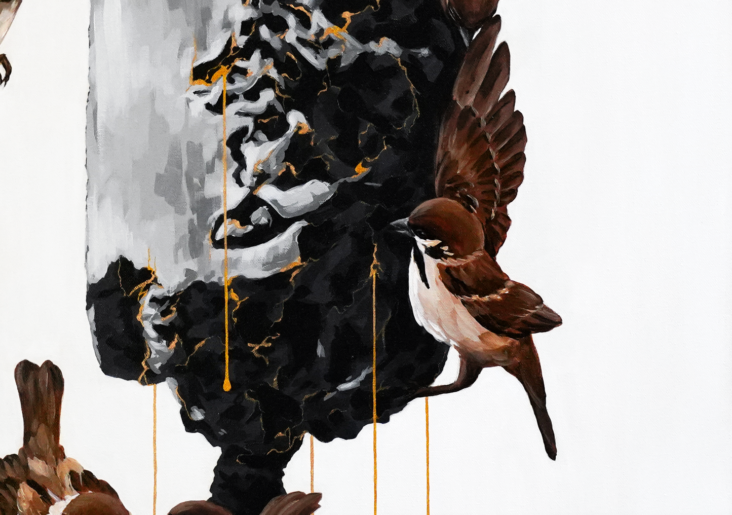 Golden Veins - Innrammet original