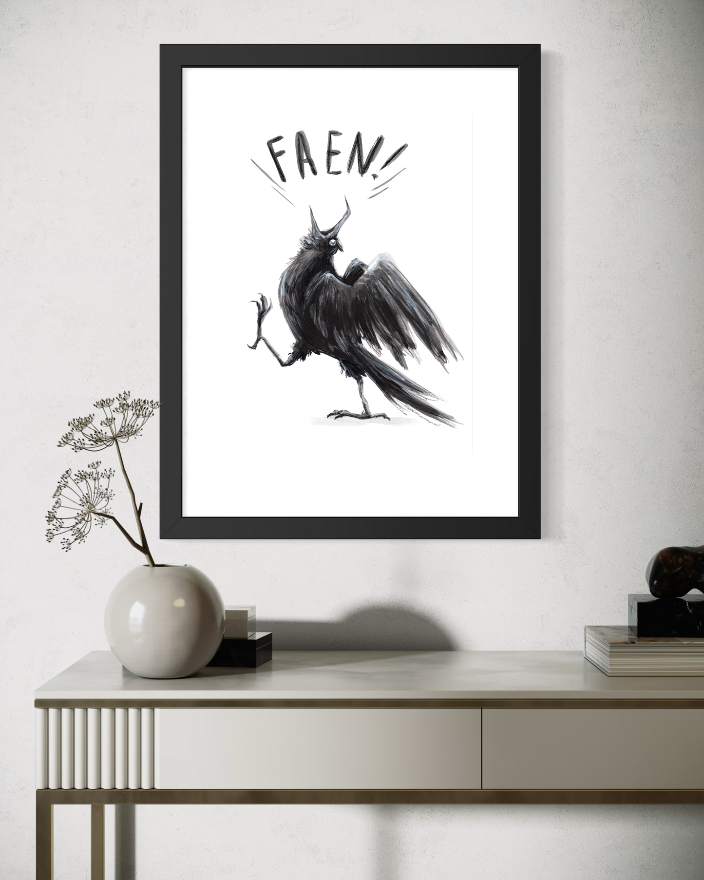 FAEN - Kunst-trykk A3