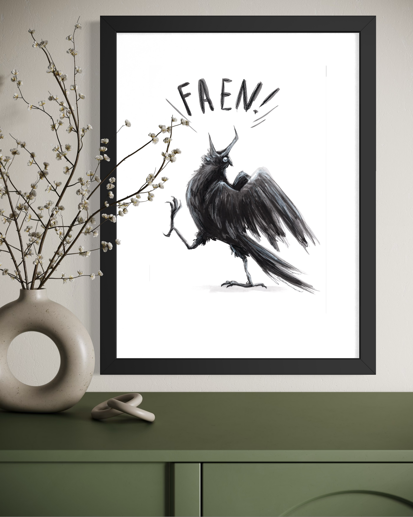 FAEN - Kunst-trykk A3