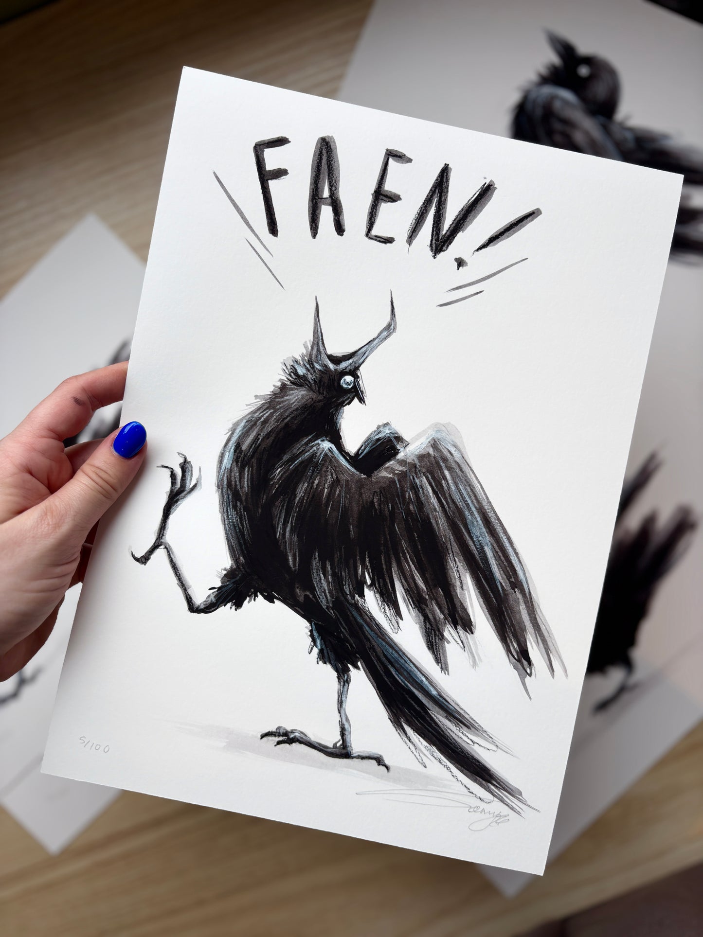 FAEN - Kunst-trykk A3