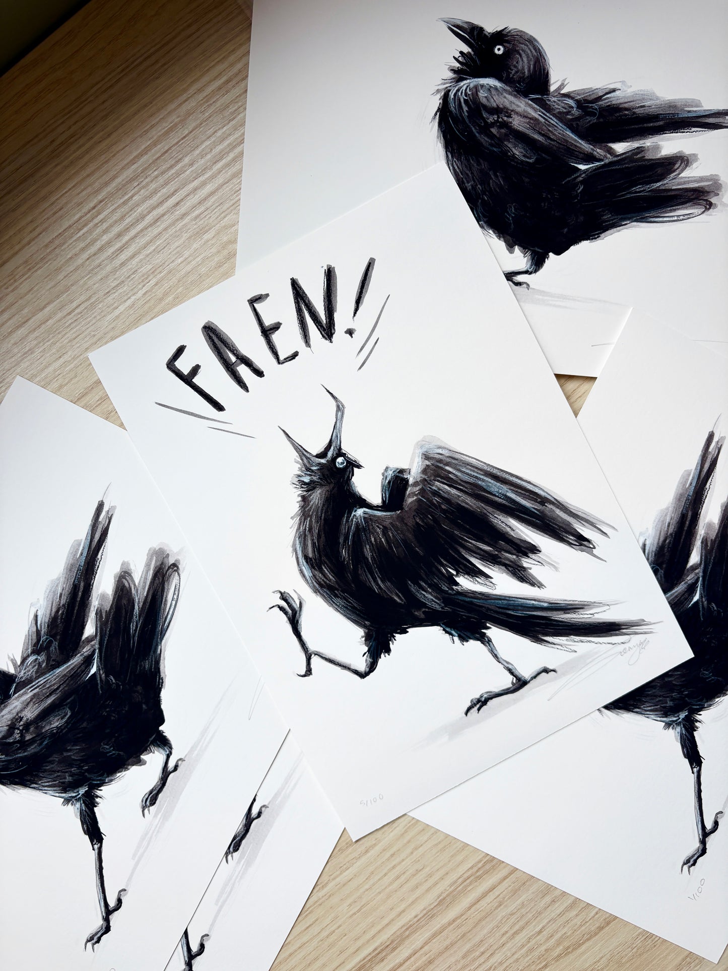 FAEN - Kunst-trykk A3