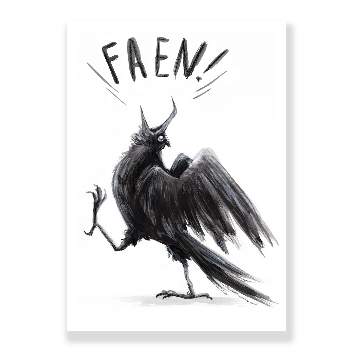 FAEN - Kunst-trykk A3
